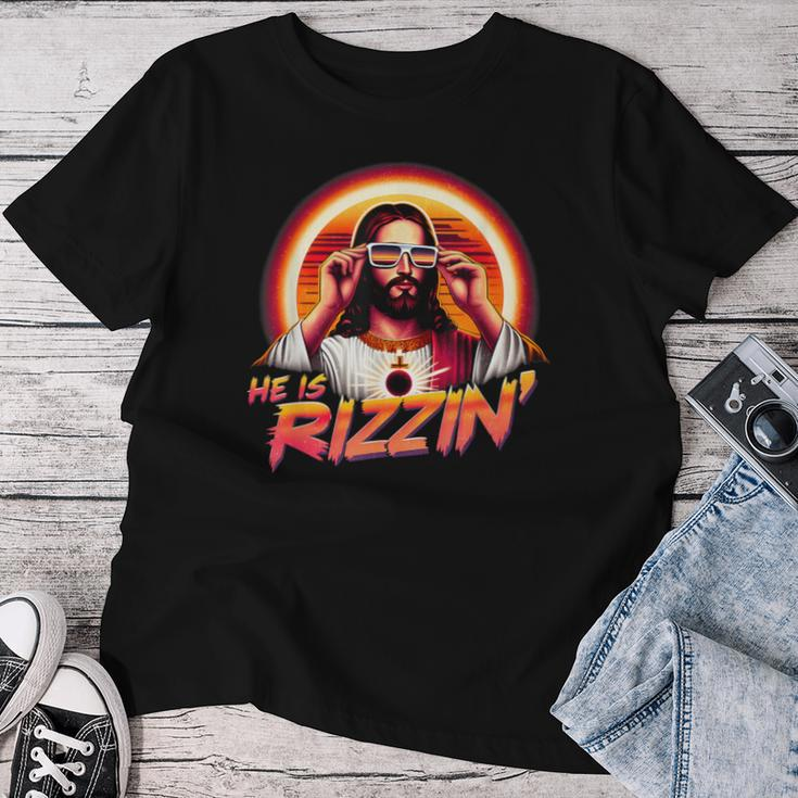 He Is Rizzen Christian Jesus Is Rizzen Jesus Christian Women T-shirt Unique Gifts