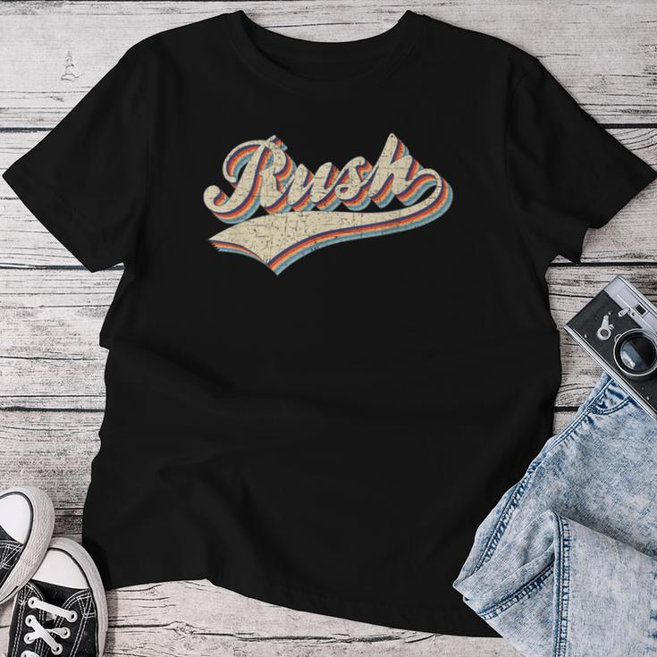Rush Surname Vintage Retro Boys Girls Rush Women T-shirt Funny Gifts