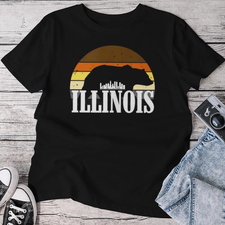 Schwuler Beefy Daddy Illinois Lgbtq Regenbogen Schwuler Papa Bear Pride T-shirt Frauen Lustige Geschenke