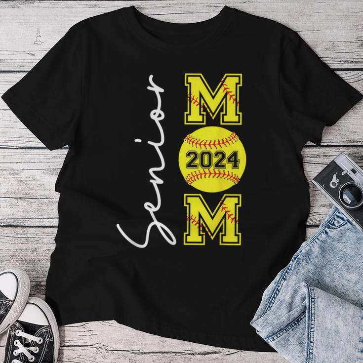 Senior Mom 2024 Softball Mommy Class Of 2024 Graduation 2024 Women T-shirt Funny Gifts