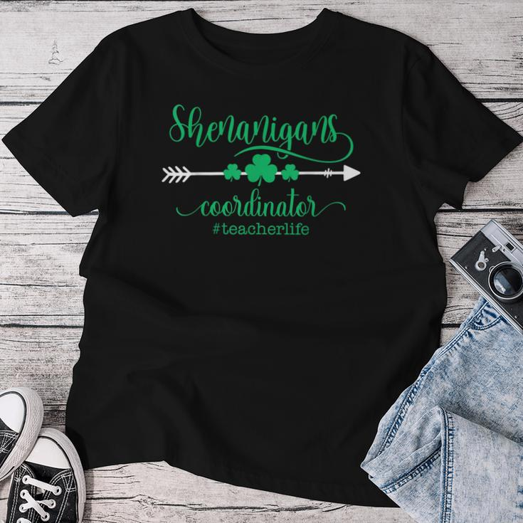 Shenanigans Coordinator Teacher Life St Patrick's Day Women T-shirt Funny Gifts