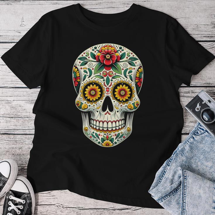 Skull Mexican Cinco De Mayo Costume For Women Women T-shirt Personalized Gifts