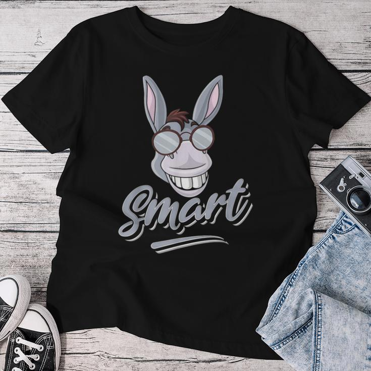 Smart Donkey Zookeeper Animal Lover Farmer Women T-shirt Funny Gifts