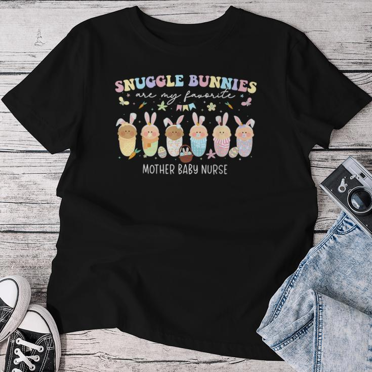 Snuggle Bunnies Are My Favorite Easter Mother Baby Nurse Women T-shirt Unique Gifts