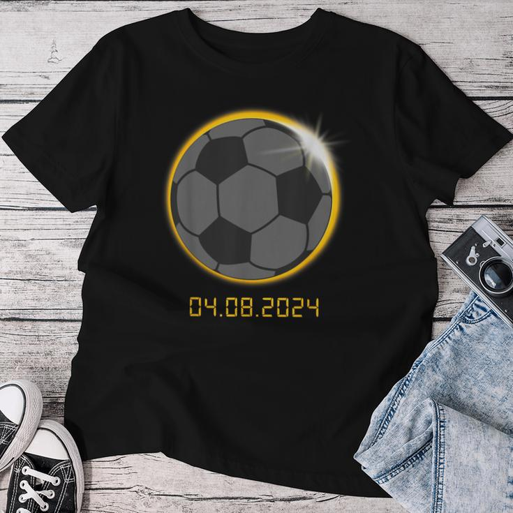 Soccer Lover Player Total Solar Eclipse Outfit Women T-shirt Unique Gifts