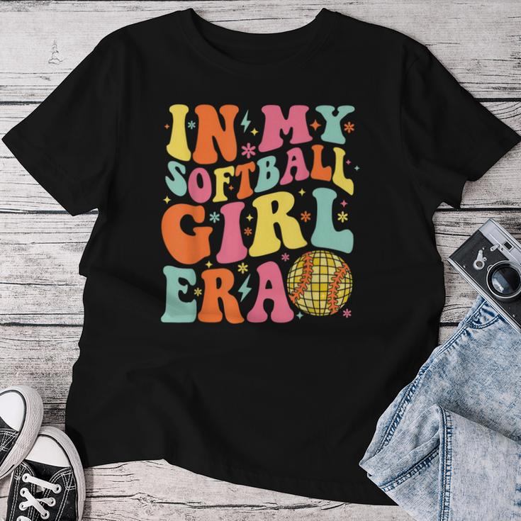 In My Softball Girl Era Retro Softball For Girl Women Women T-shirt Funny Gifts