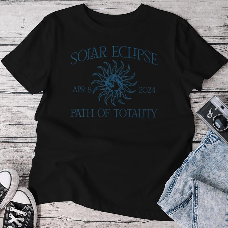 Solar Eclipse April 8 Path Of Totality Vintage Kid Women T-shirt Unique Gifts
