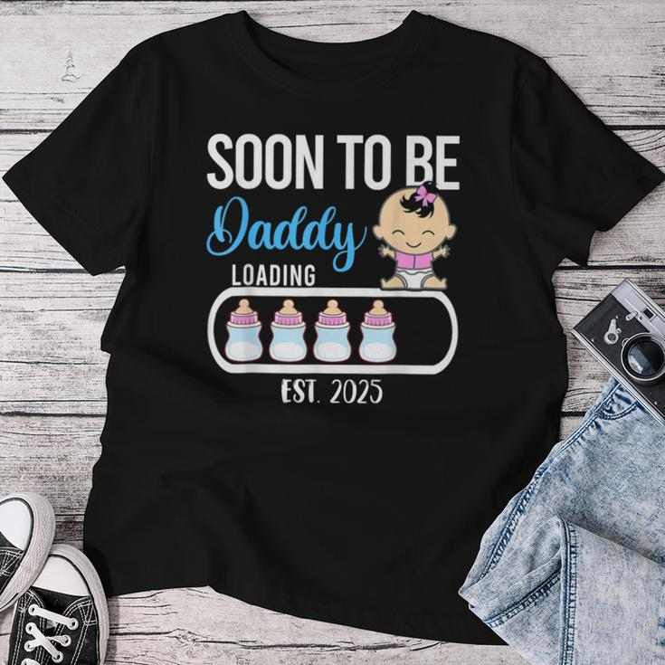 Soon To Be Daddy 2025 Girl Gender Reveal Party Dad Father Women T-shirt Funny Gifts