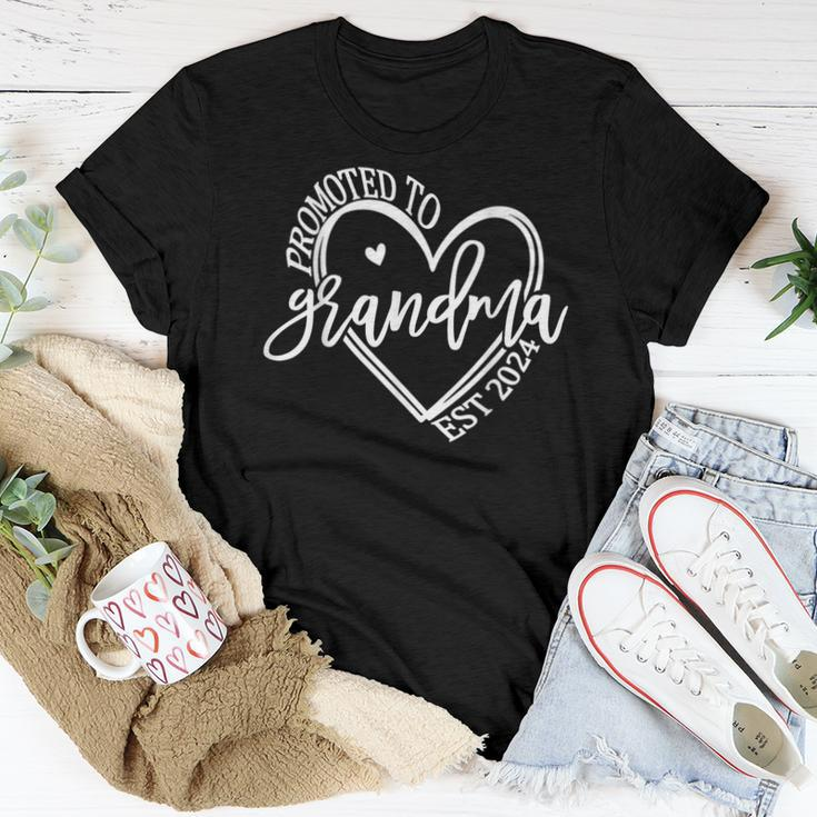 Soon To Be Grandma 2024 Promoted To Grandmother Est 2024 Women T-shirt Unique Gifts