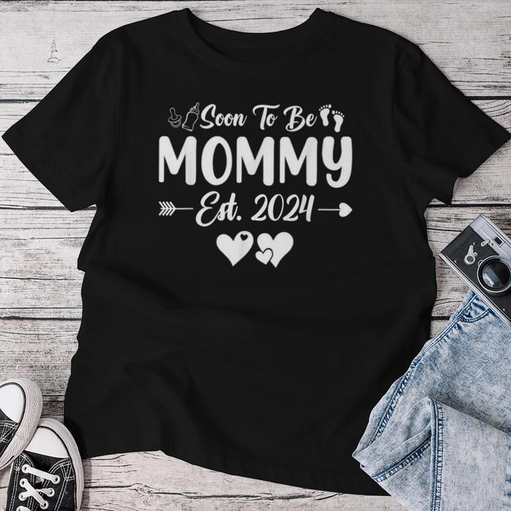 Soon To Be Mommy Est 2024 New Mom New Mama Womens Women T-shirt Funny Gifts