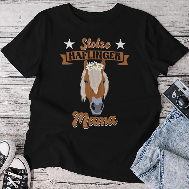 Stolze Haflinger Mama Für Pferdede Mamas T-shirt Frauen Lustige Geschenke