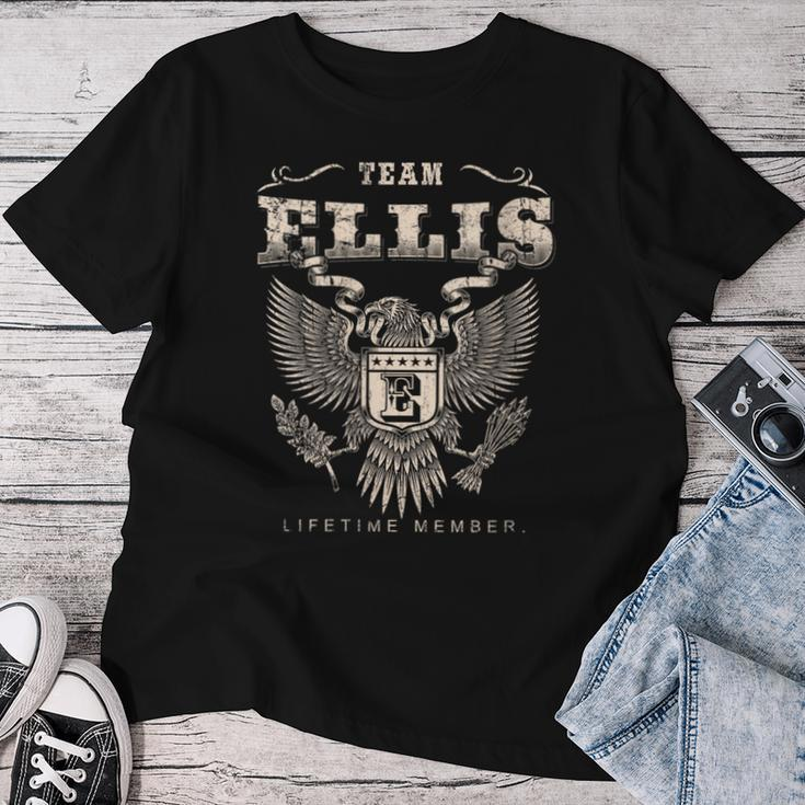 Team Ellis Family Name Lifetime Member Women T-shirt Funny Gifts