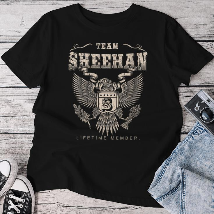 Team Sheehan Family Name Lifetime Member Women T-shirt Funny Gifts