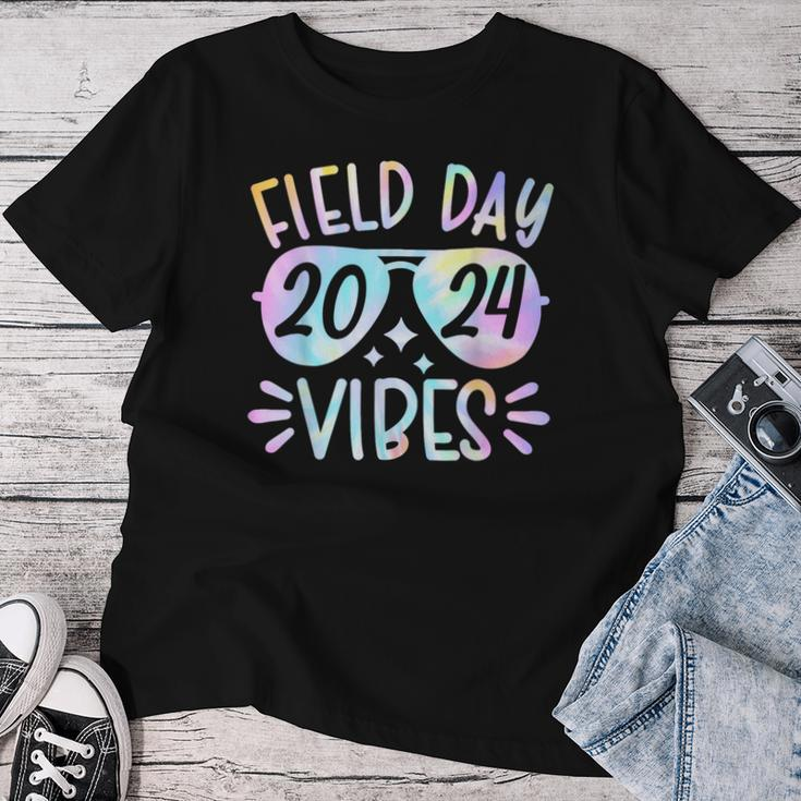 Tie Dye Field Day Vibes For Teacher Kid Field Day 2024 Women T-shirt Unique Gifts