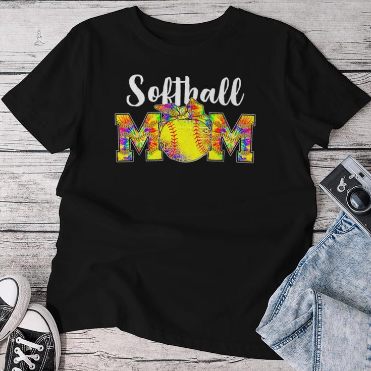 Tie Dye Softball Mom Softball Game Day Vibes Women T-shirt Unique Gifts