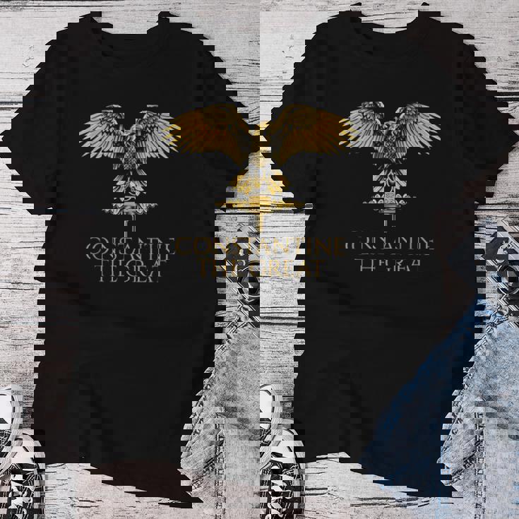 Historia Romana Antigua Constantino El Grande Spqr Rome Camiseta de mujer Regalos divertidos