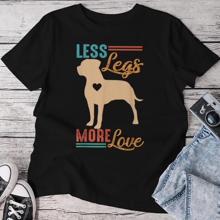Tripod Dog Lover Dog Mom Dog Mama Less Legs More Loves Women T-shirt Funny Gifts
