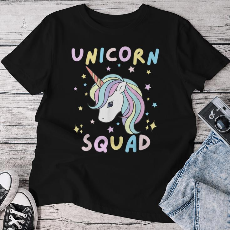 Unicorn Squad Cute Rainbow Lover Family Birthday Girls Party Women T-shirt Unique Gifts