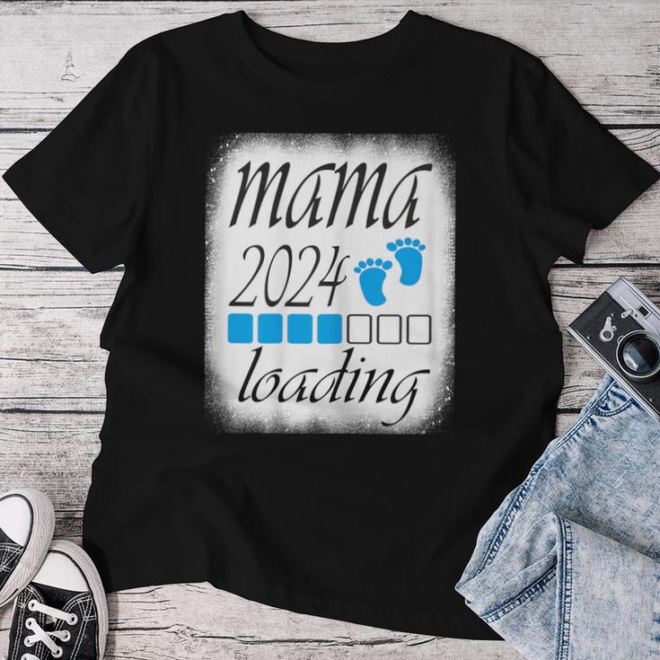 Unser Erster Muttertag Wird Bald Mama Schwangerschaft Mama Blau T-shirt Frauen Lustige Geschenke