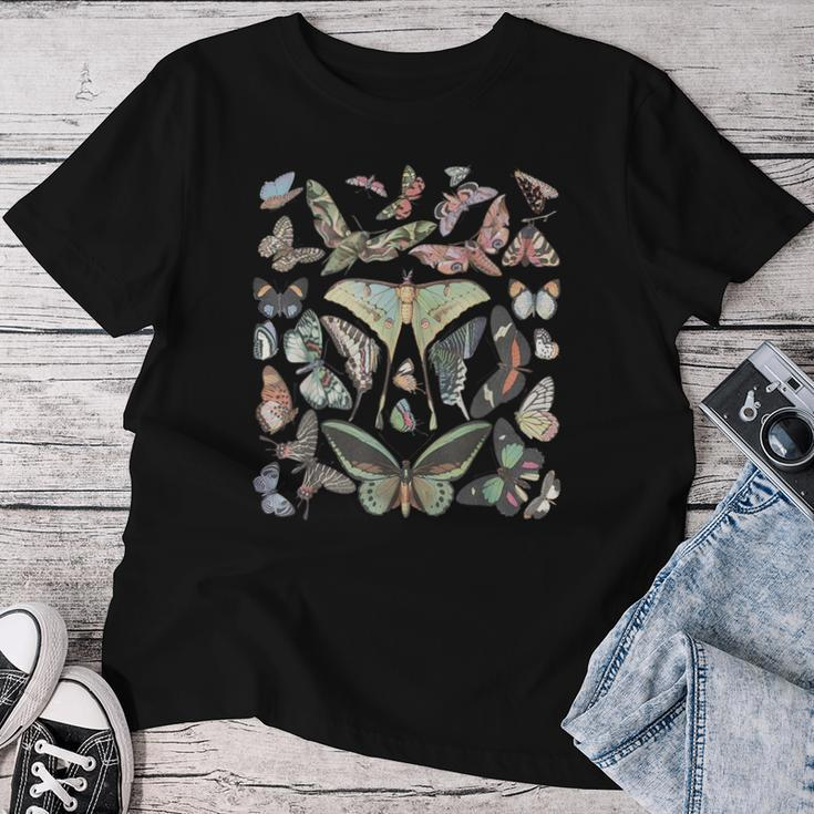 Vintage Butterfly And Moth Cute Graphic For Teacher Womens Women T-shirt Funny Gifts