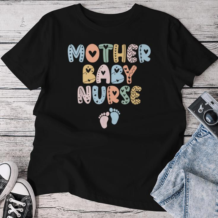 Vintage Groovy Mother Baby Nurse Nurse Week Women T-shirt Funny Gifts