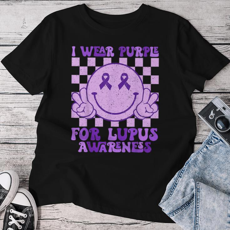 I Wear Purple For Lupus Awareness Purple Lupus Women T-shirt Funny Gifts