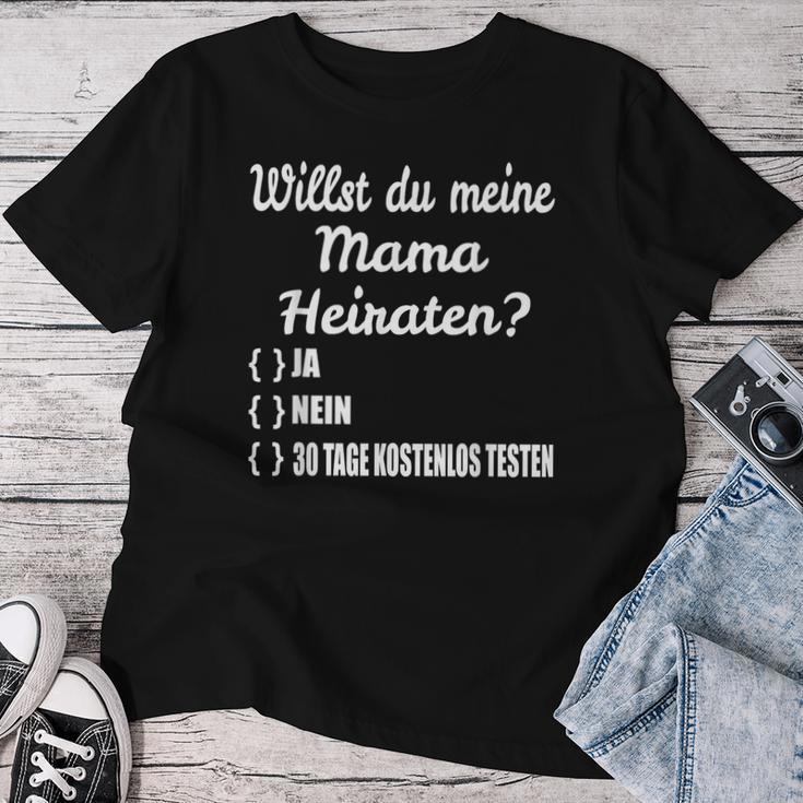 Willst Du Meine Mama Marrieten Marriage Marriage Proposal T-shirt Frauen Lustige Geschenke