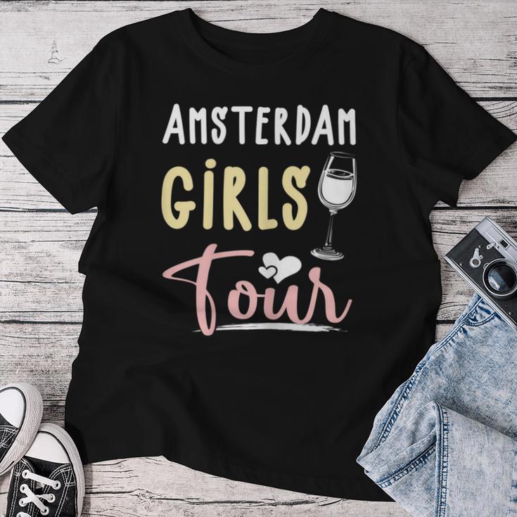 Women's Amsterdam Girls Tour Travel Party Holiday T-shirt Frauen Lustige Geschenke