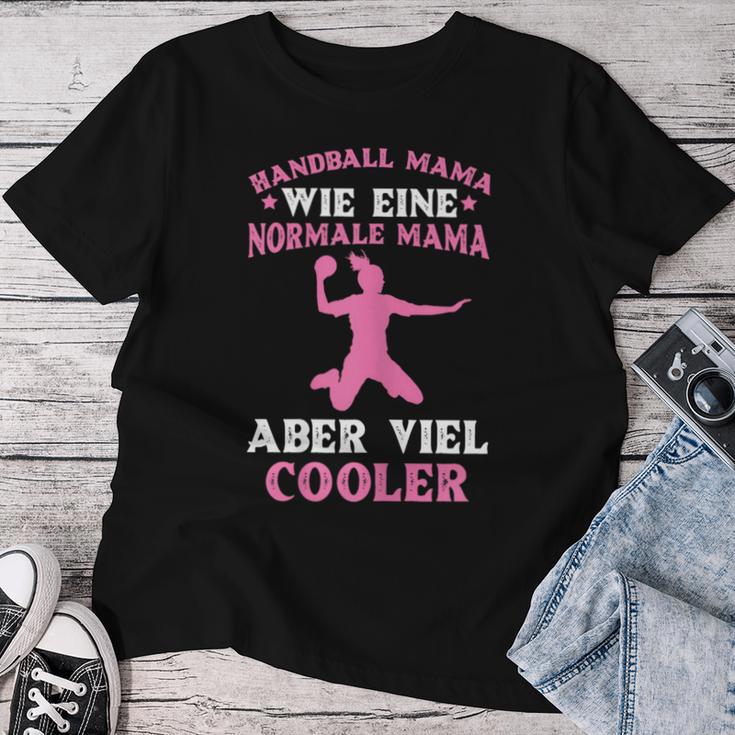 Women's Handball Mama Wie Eine Normale Mama Nuriel Cooler T-shirt Frauen Lustige Geschenke