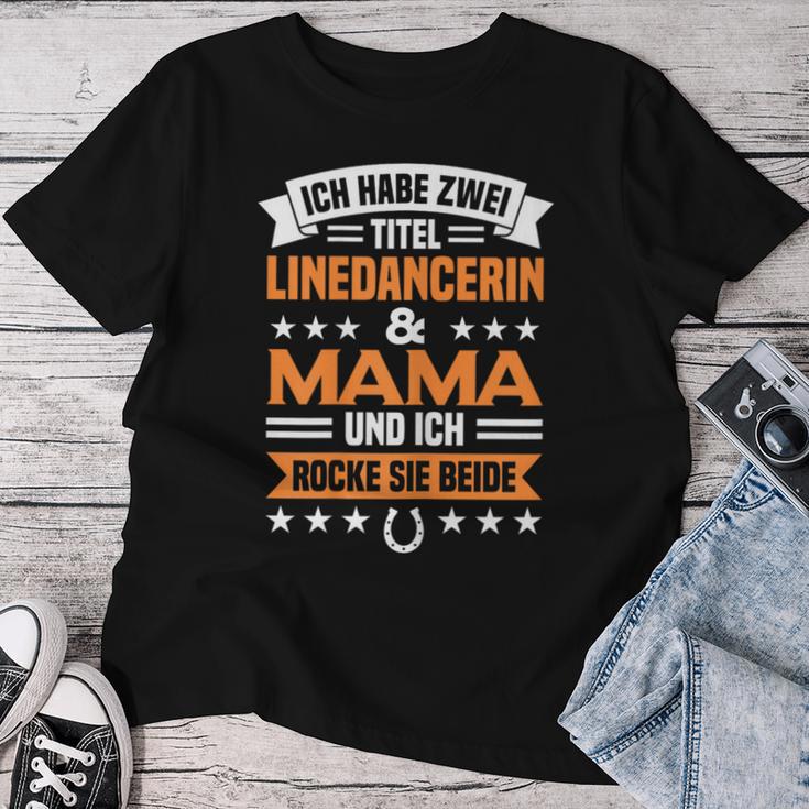 Women's Linedance Mama Zwei Titel Line Dance T-shirt Frauen Lustige Geschenke