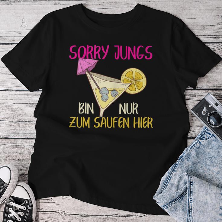 Women's Mallorca Saufen Sayings Henergeben Jga T-shirt Frauen Lustige Geschenke