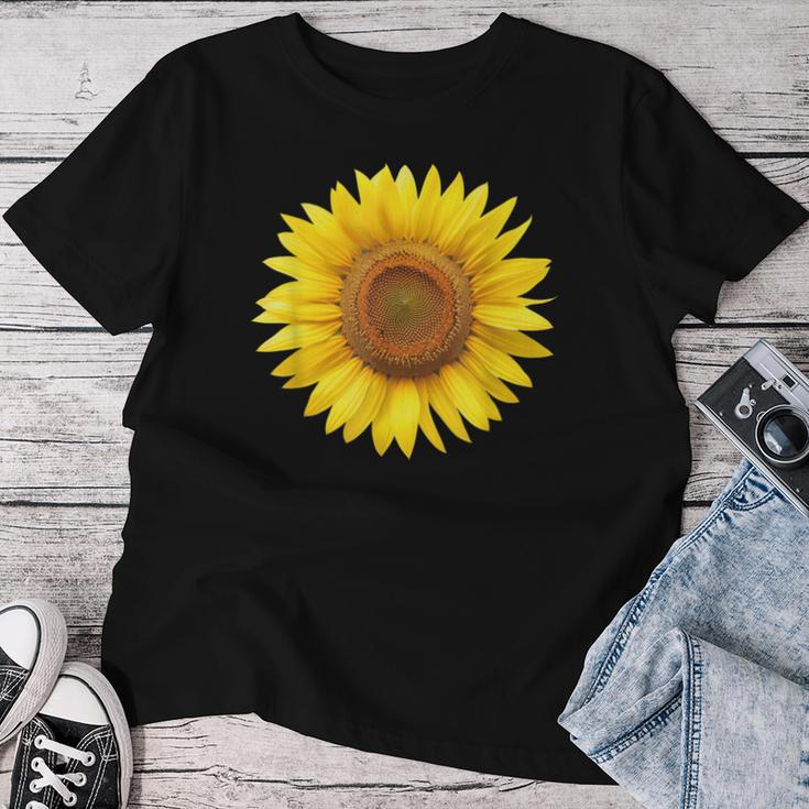 Yellow Sunflower Floral Flower Women T-shirt Funny Gifts