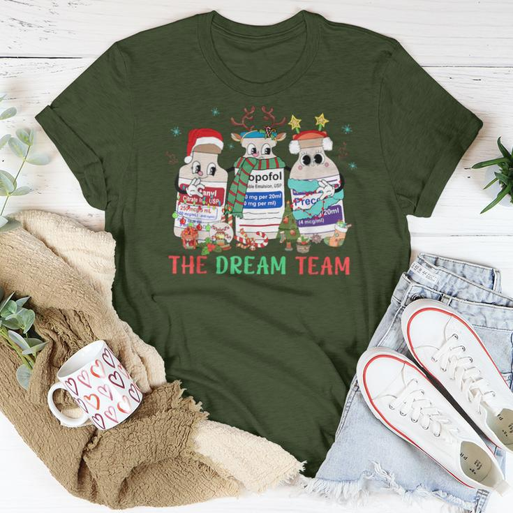 The Dream Team Intensive Care Unit Icu Rn Nurse Christmas Women T-shirt Funny Gifts
