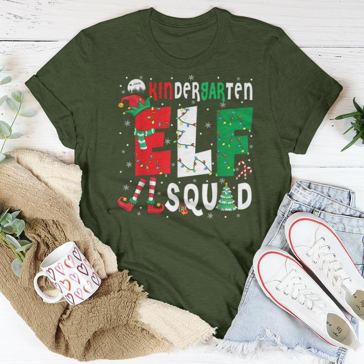 Kindergarten Elf Squad Christmas Elf Costume Student Teacher Women T-shirt Unique Gifts