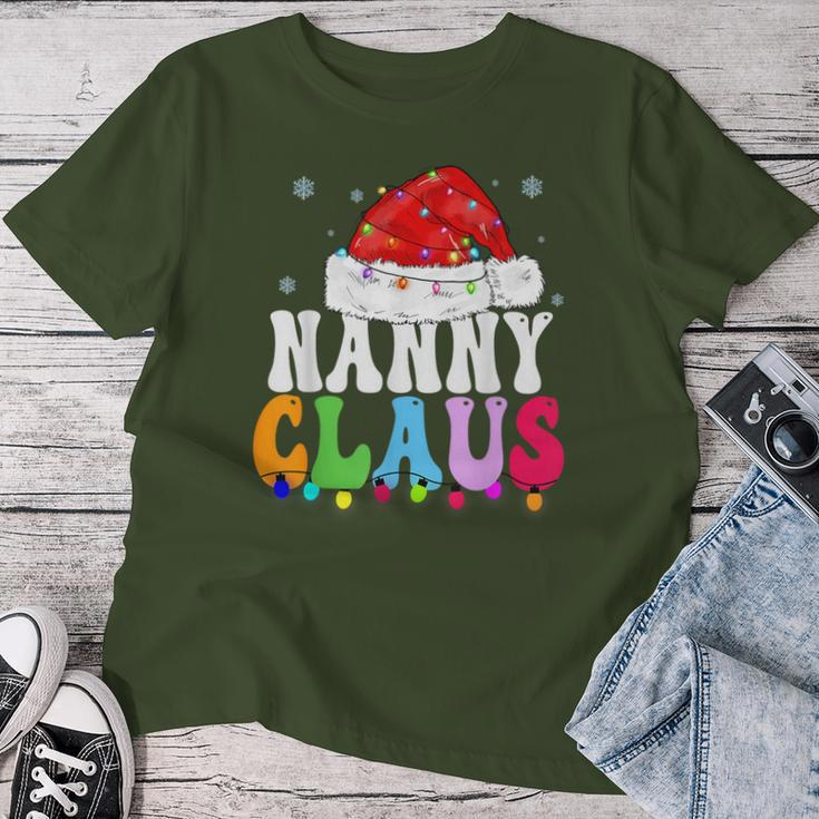 Nanny Claus Xmas Family Matching Grandma Christmas Women T-shirt Funny Gifts