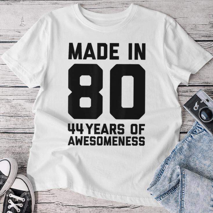 44 Geburtstag 44 Jahre Alt Geschenk Männer Frauen Papa Mama T-shirt Frauen Lustige Geschenke