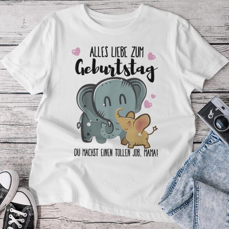 Alles Gute Zum Geburtstag Mama Du Bist Die Beste Mama Blue T-shirt Frauen Lustige Geschenke