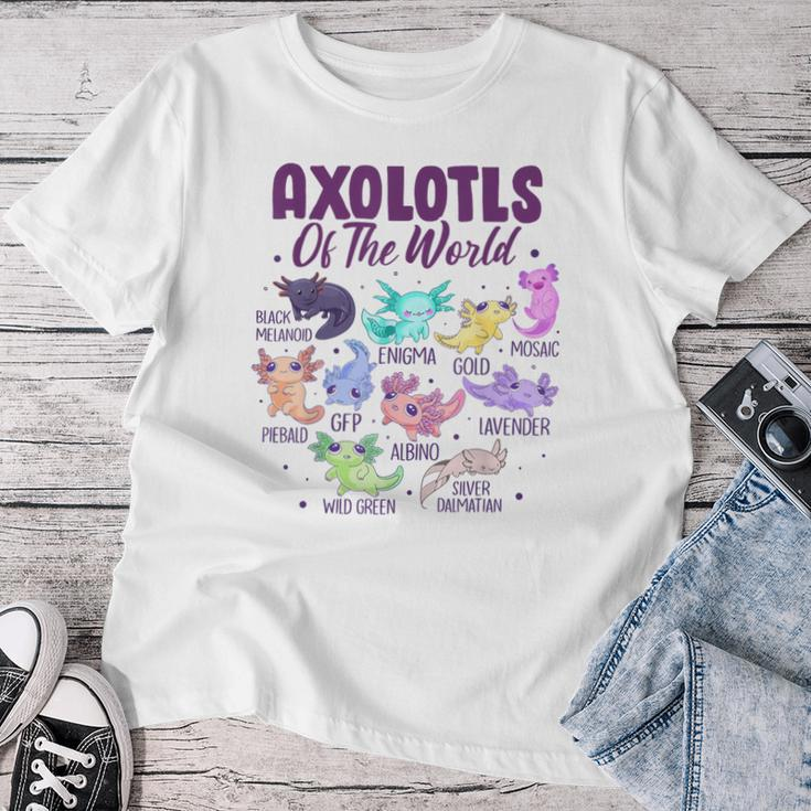 Axolotl Cute Axolotls Of The World Kawaii Girl Boy Kid Women T-shirt Unique Gifts