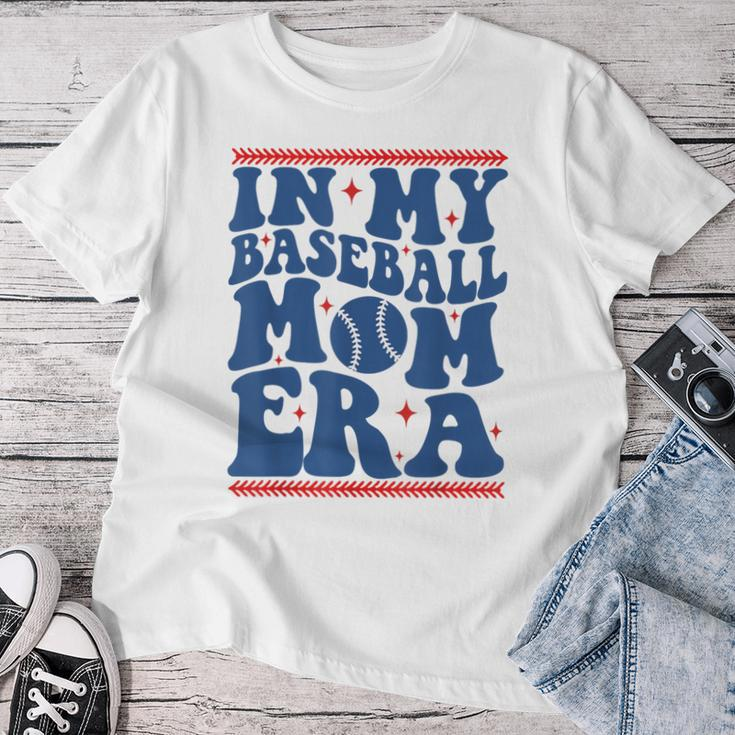 In My Baseball Mom Era Groovy Baseball Mom Team Mother's Day Women T-shirt Funny Gifts