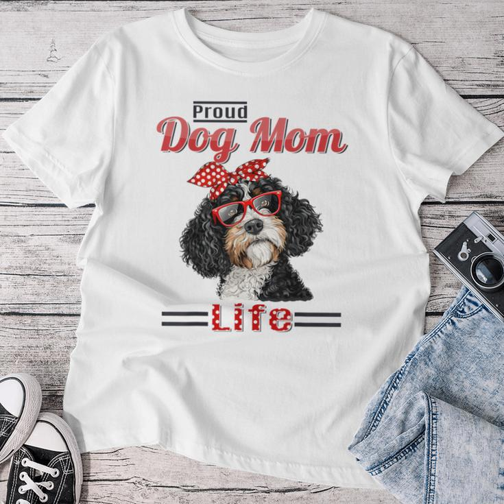 Bernedoodle Dog Proud Dog Mom Life Women T-shirt Unique Gifts