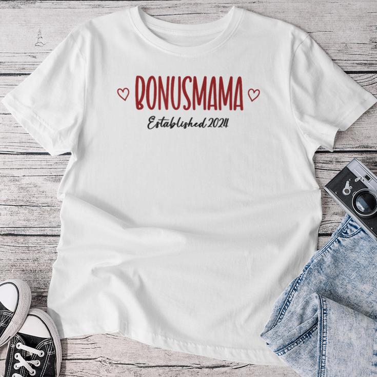 Bonus-Mama 2024 Beste Stiefmutter Mutter Danke Bonus Mama T-shirt Frauen Lustige Geschenke