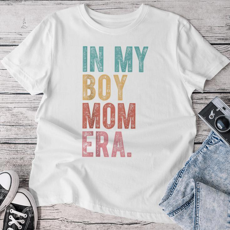 In My Boy Mom Era Retro Vintage Humor Women T-shirt Funny Gifts