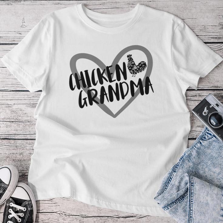 Chicken Grandma Heart Farmer Chicken Lover Women T-shirt Funny Gifts