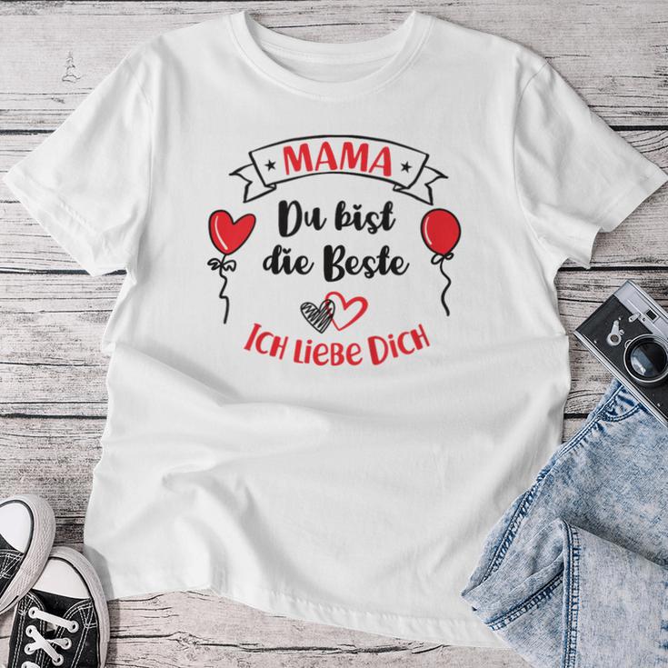 Children's Mama Du Bist Die Beste Dankeschön Mama Ich Liebe Dich T-shirt Frauen Lustige Geschenke