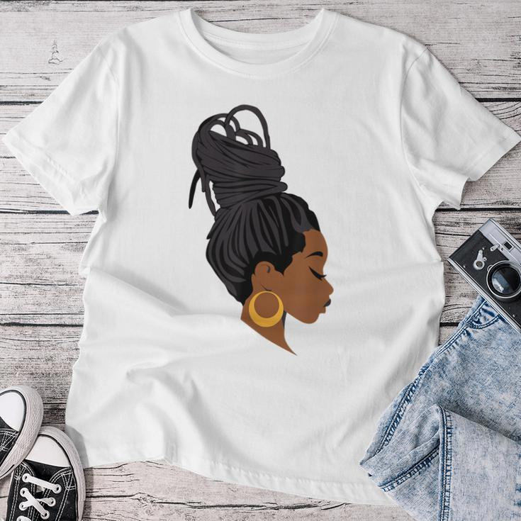 Cool Black Woman With Dreadlocks African American Afro Women Women T-shirt Unique Gifts