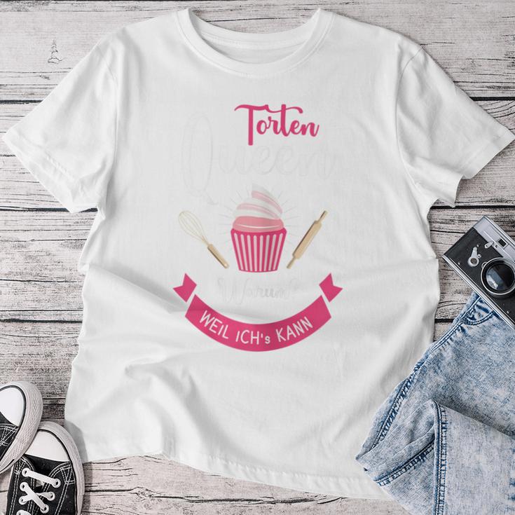 Damen Torten Queen Königin Der Torten Beste Konditorin Bäckerin T-shirt Frauen Lustige Geschenke