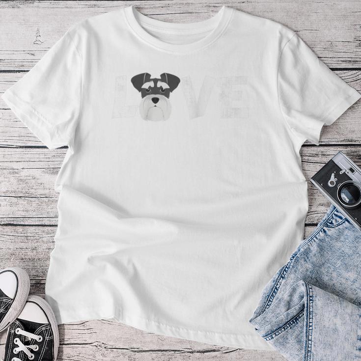 Dog Mum Dog Pad Miniature Schnauzer Dog Pet Raglan T-shirt Frauen Lustige Geschenke