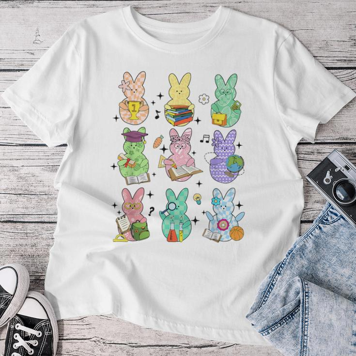 Easter Teacher Bunny Happy Easter Egg Retro Teacher Women Women T-shirt Funny Gifts