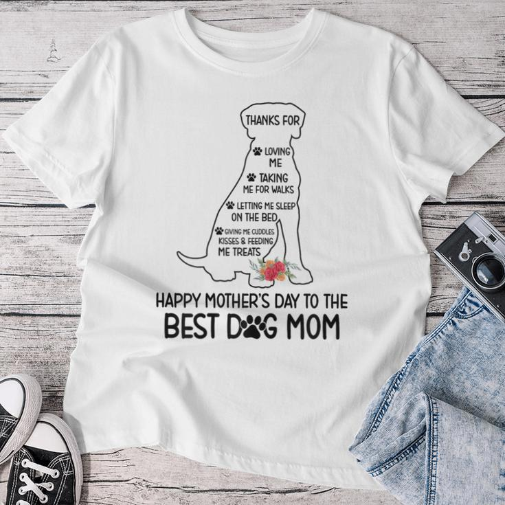 Happy Mother's Day To The Best Dog Mom Dog Lover Women T-shirt Funny Gifts