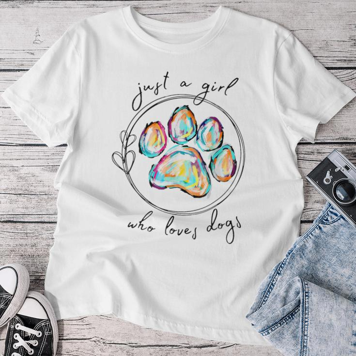 Just A Girl Who Loves Dogs Women T-shirt Funny Gifts